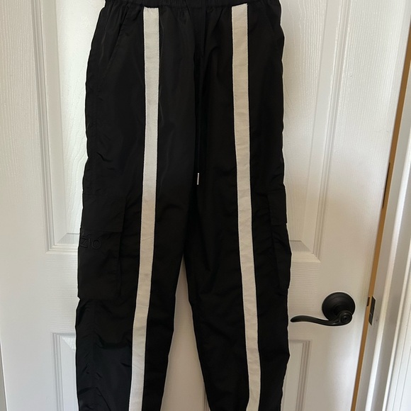 Danielle Guizio Small Striped Track
Pants Joggers Nylon Black White size xs - Picture 8 of 10